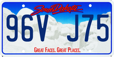 SD license plate 96VJ75