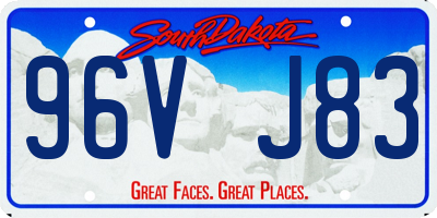 SD license plate 96VJ83