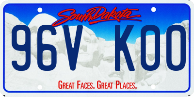 SD license plate 96VK00