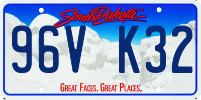 SD license plate 96VK32