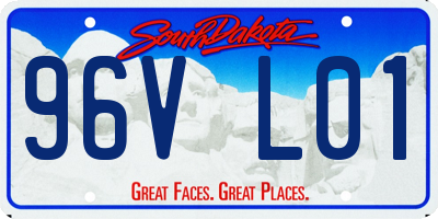 SD license plate 96VL01