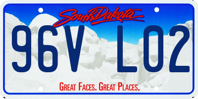 SD license plate 96VL02