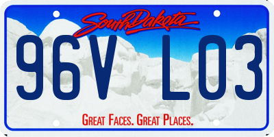 SD license plate 96VL03