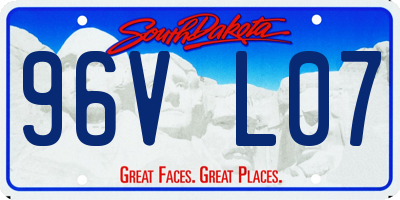 SD license plate 96VL07