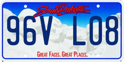 SD license plate 96VL08