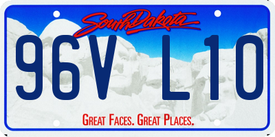 SD license plate 96VL10