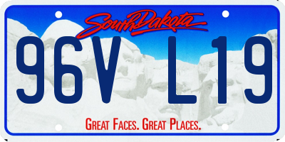 SD license plate 96VL19