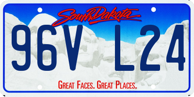 SD license plate 96VL24