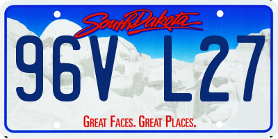 SD license plate 96VL27