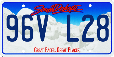 SD license plate 96VL28