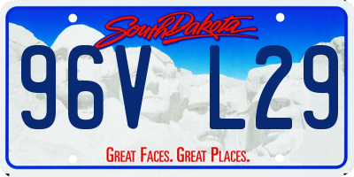 SD license plate 96VL29