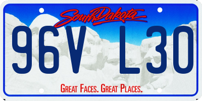 SD license plate 96VL30