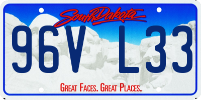 SD license plate 96VL33