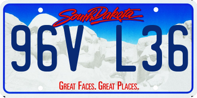 SD license plate 96VL36