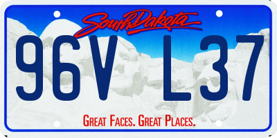 SD license plate 96VL37
