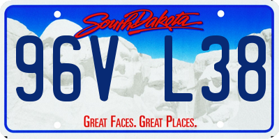 SD license plate 96VL38