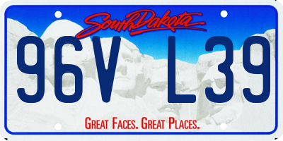 SD license plate 96VL39