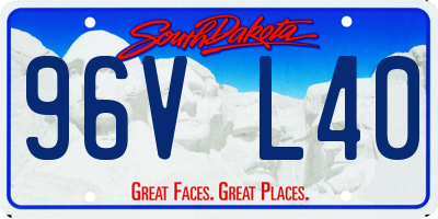 SD license plate 96VL40