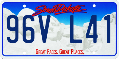 SD license plate 96VL41