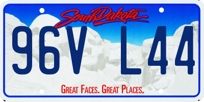 SD license plate 96VL44