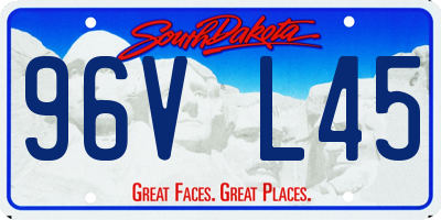 SD license plate 96VL45