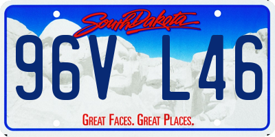 SD license plate 96VL46