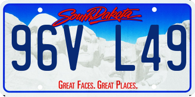 SD license plate 96VL49