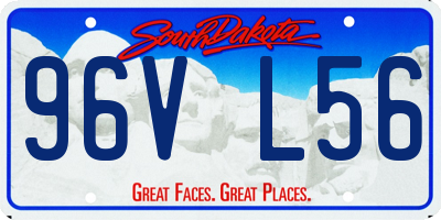SD license plate 96VL56