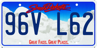 SD license plate 96VL62