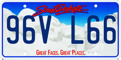 SD license plate 96VL66