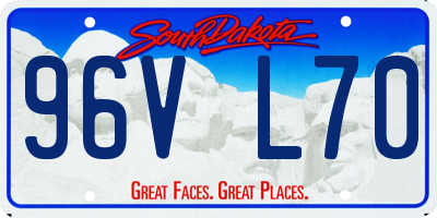SD license plate 96VL70