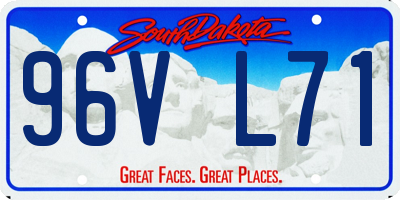SD license plate 96VL71