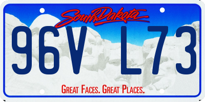 SD license plate 96VL73