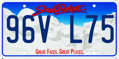 SD license plate 96VL75