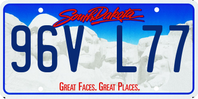 SD license plate 96VL77