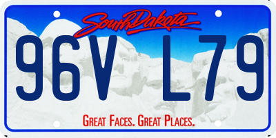 SD license plate 96VL79