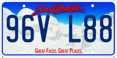 SD license plate 96VL88