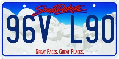 SD license plate 96VL90