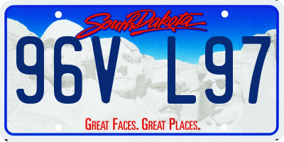 SD license plate 96VL97