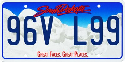 SD license plate 96VL99