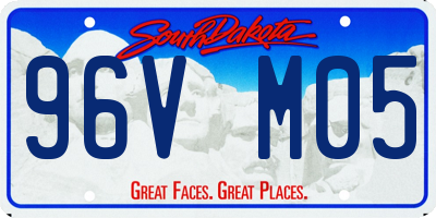 SD license plate 96VM05