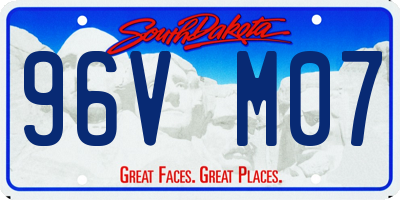 SD license plate 96VM07