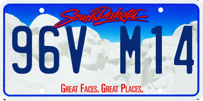 SD license plate 96VM14