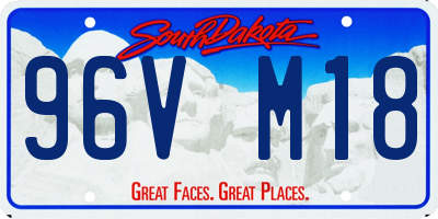 SD license plate 96VM18