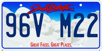 SD license plate 96VM22