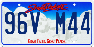 SD license plate 96VM44