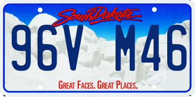 SD license plate 96VM46