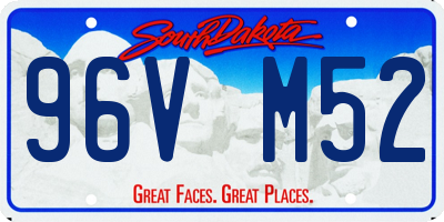 SD license plate 96VM52