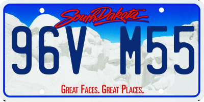 SD license plate 96VM55