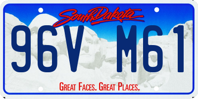 SD license plate 96VM61